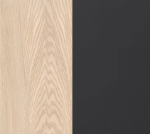 White Oiled Oak and Black Nano Laminate-Caso | Milola