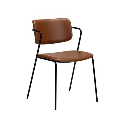 ZED-Dining Chair-Brown-Leather-Danform | Milola