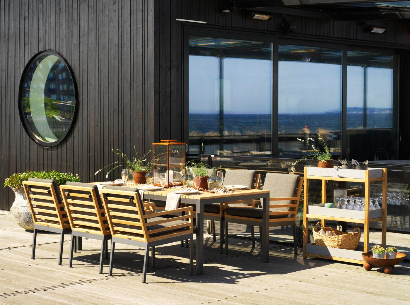 Zalongo Outdoor Dining Table - Teak & Aluminium