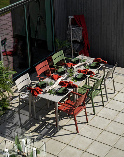 Nimes Outdoor Dining Table Set with 6 Chairs