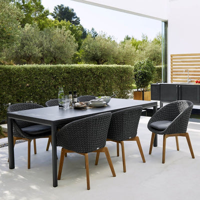 PEACOCK - Outdoor Dining Chair in Grey -Cane-Line | Milola