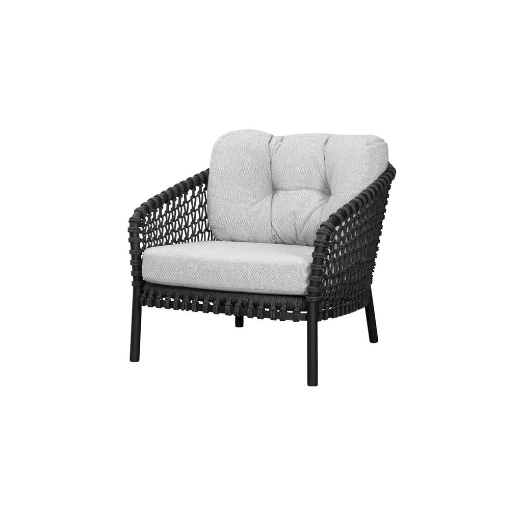 OCEAN - Large Outdoor Lounge Chair in Dark Grey - Cane-Line | Milola