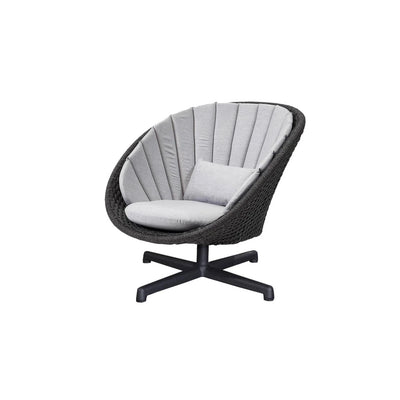 PEACOCK - Outdoor Lounge Chair - Aluminium Base - CaneLine | Milola