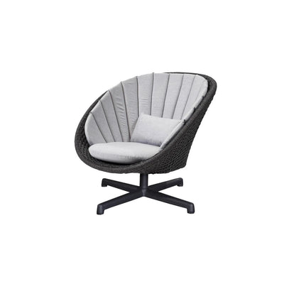 Outdoor Peacock Lounge Chair with Swivel Aluminium Base