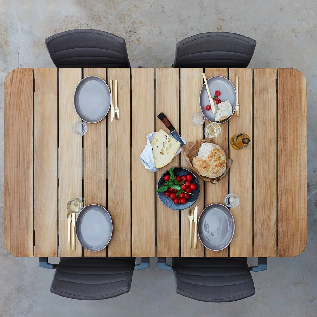 Core Outdoor Dining Table - Teak & Aluminium - incl. Cover