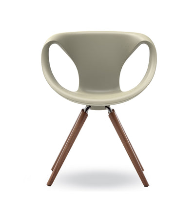 UP Soft Touch Dining Chair with Wooden Legs