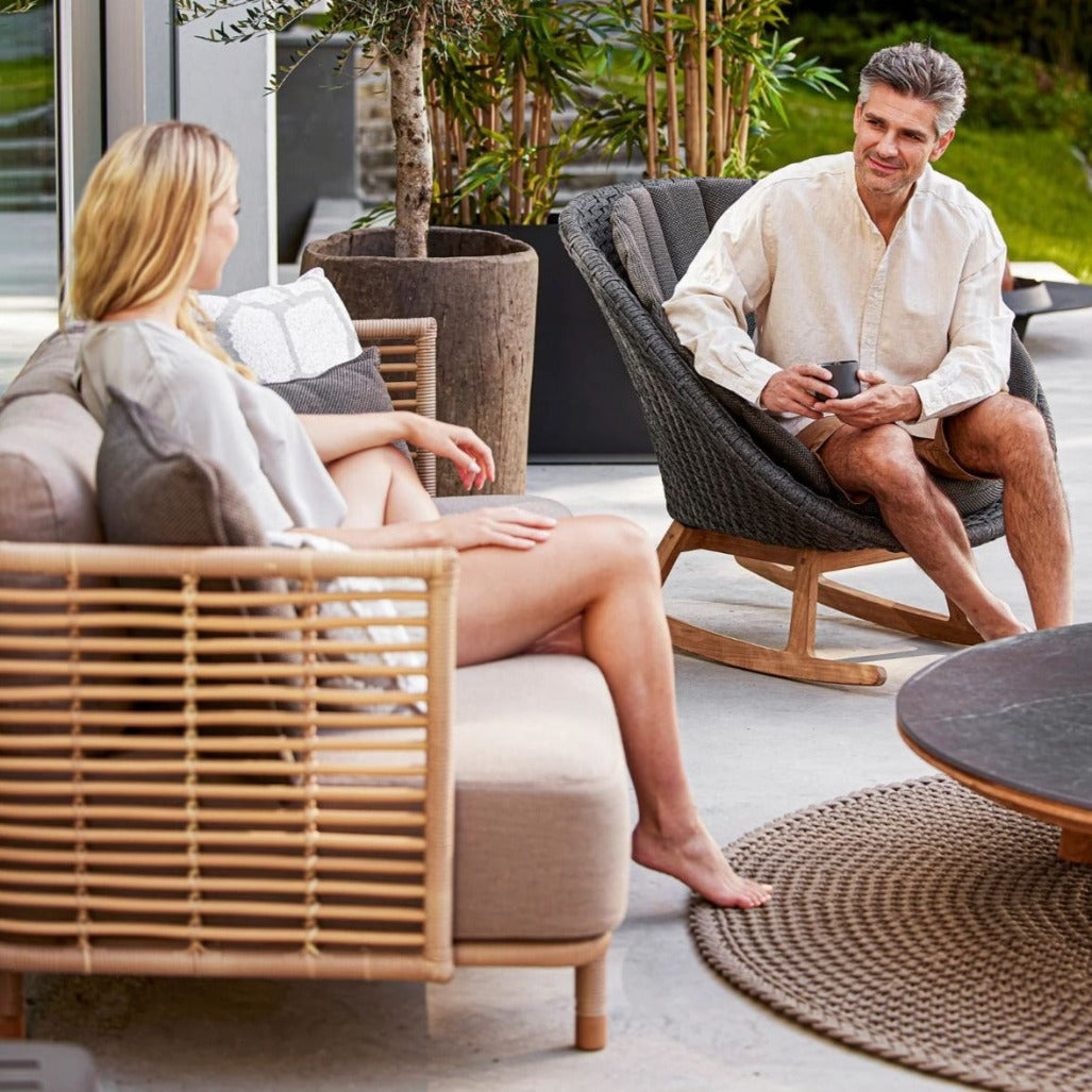Peacock Outdoor Lounge Rocking Chair