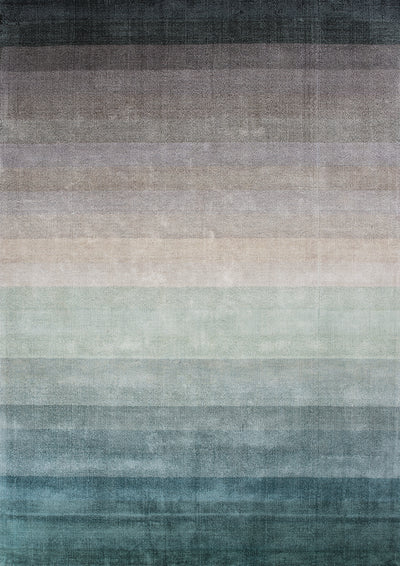 COMBINATION STRIPED Rug - Scandi Design in jade - Linie Design | Milola 