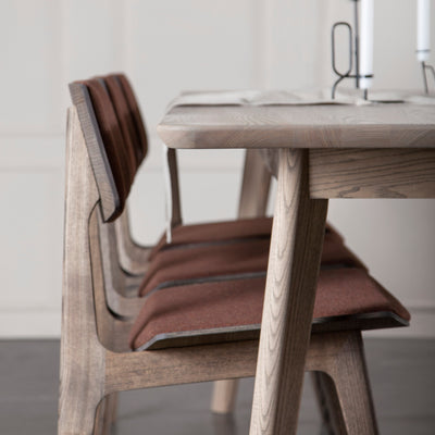 Flex Solid Wood Extendable Dining Table with Rounded Legs