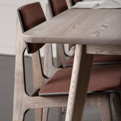 Flex Solid Wood Extendable Dining Table with Rounded Legs