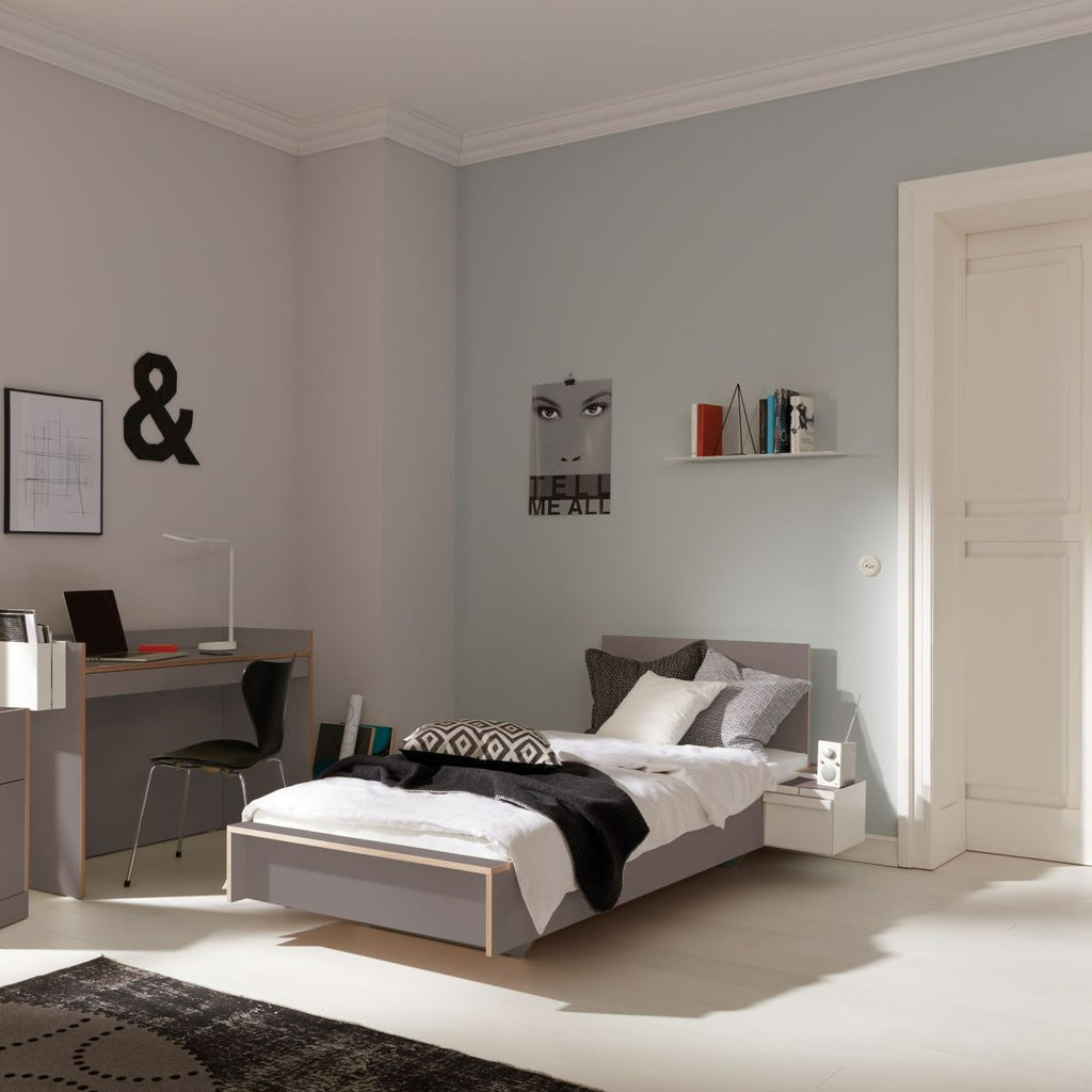 FLAI - Single Wooden Bed - Minimalist Design - Müller Small Living | Milola