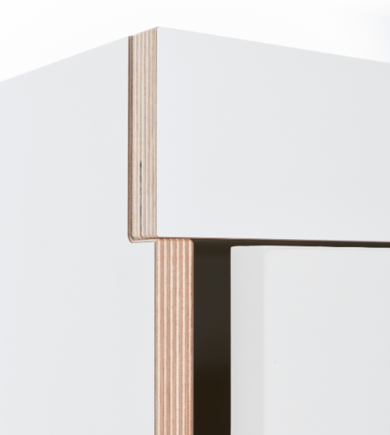 FLAI - Double Wooden Wardrobe - Minimalist Design - Muller Small Living | Milola