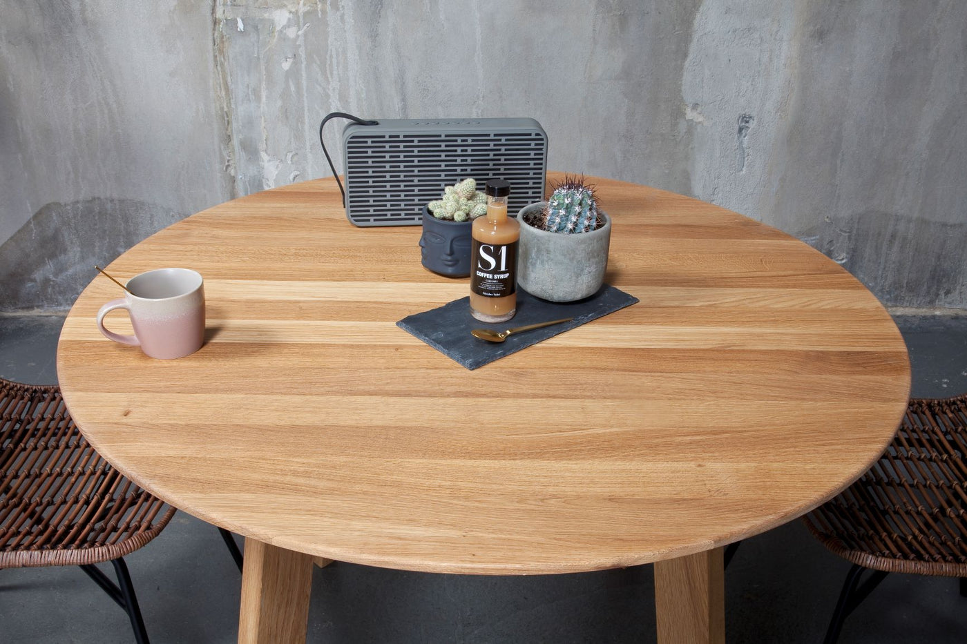 Flex Solid Wood Round Dining Tables