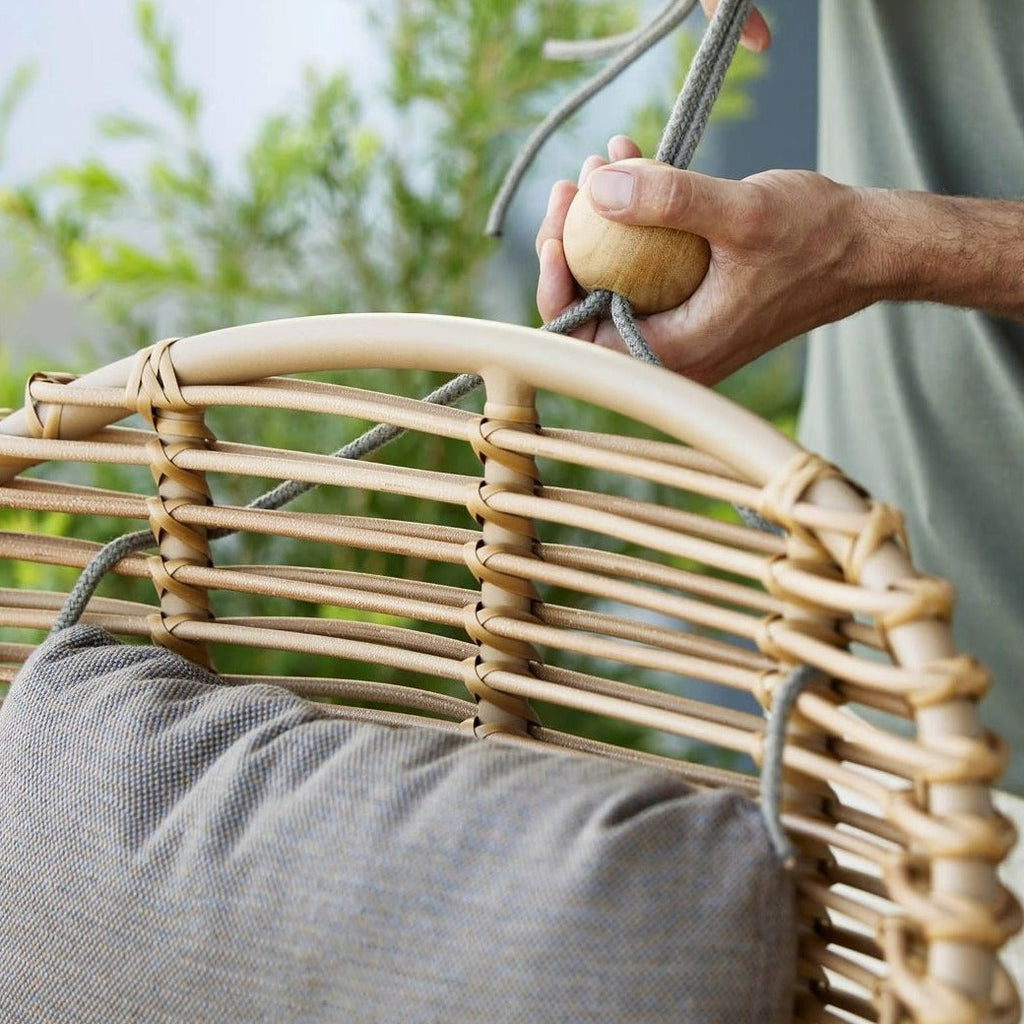 HIVE - Egg-Shaped Rattan Chair with Cushions - Cane-Line | Milola