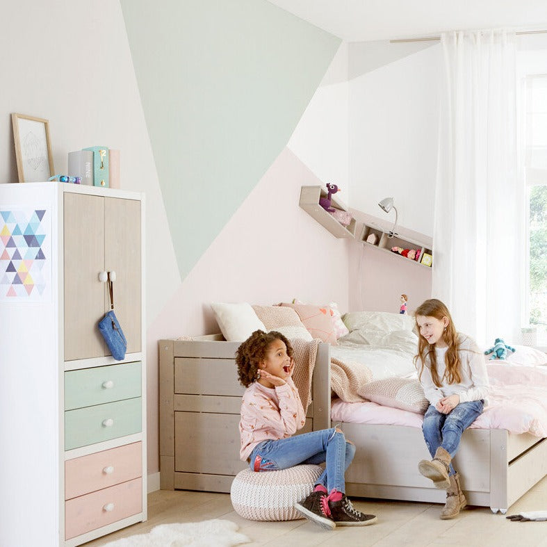 Modular Bookcases with 3 shelves - in White - Lifetime Kidsrooms | Milola