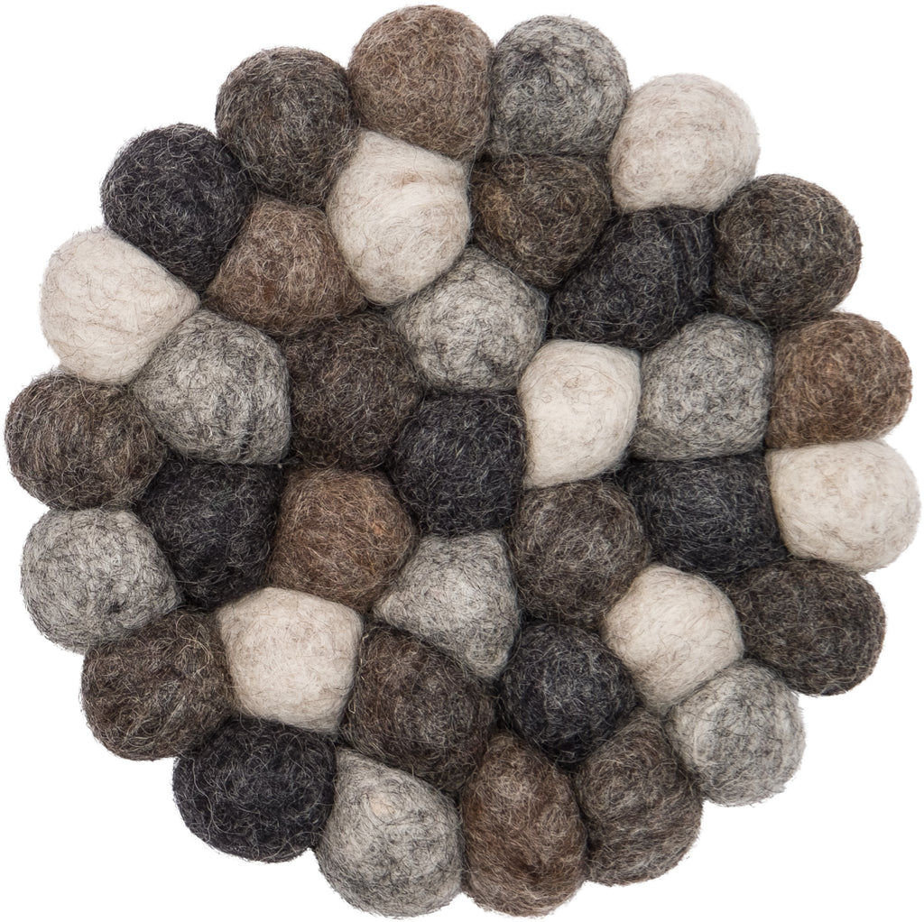 NELA Felt Ball Round Rugs