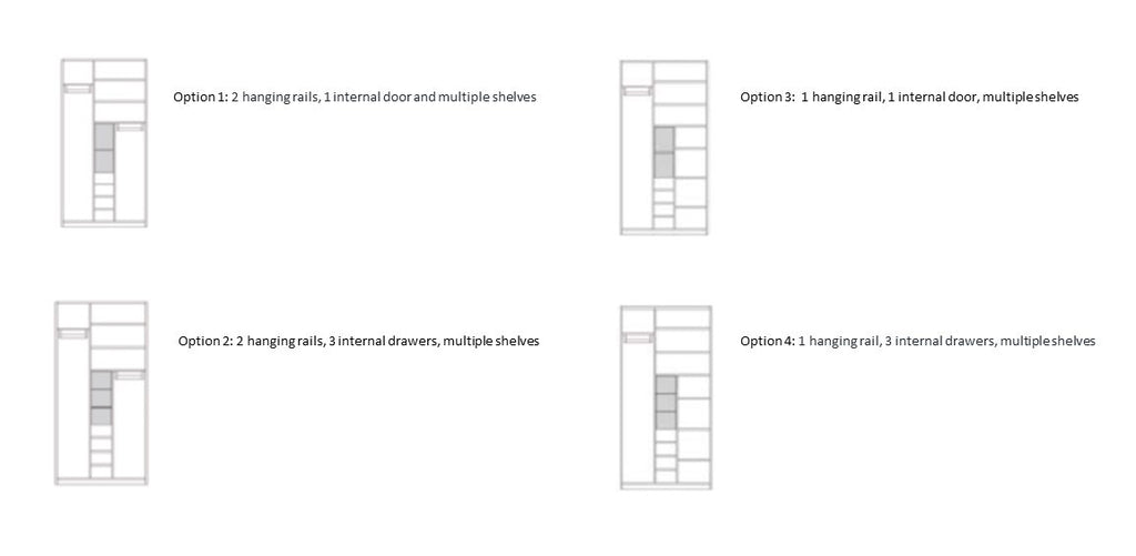 PLANE - Wooden Wardrobe - German Design - Diagrams - Müller Small Living | Milola