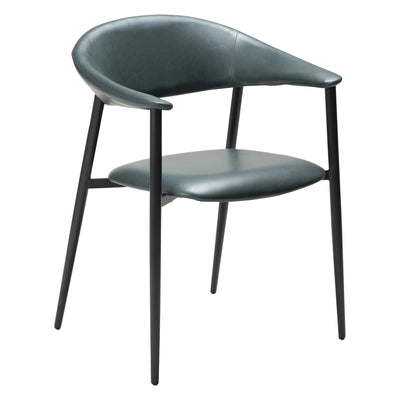 ROVER-Dining Chair- Leather- in Green Gables - Danform | Milola