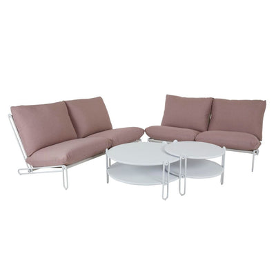 BLIXT - Outdoor Sectional Sofa Set in Pink - Brafab | Milola