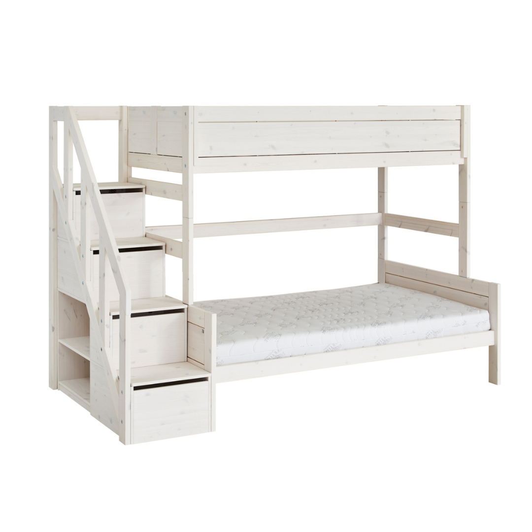 Family Bunk Bed with Stepladder