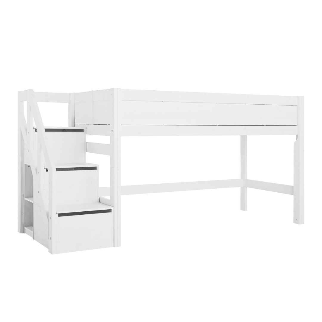Semi-High Bed with Stepladder