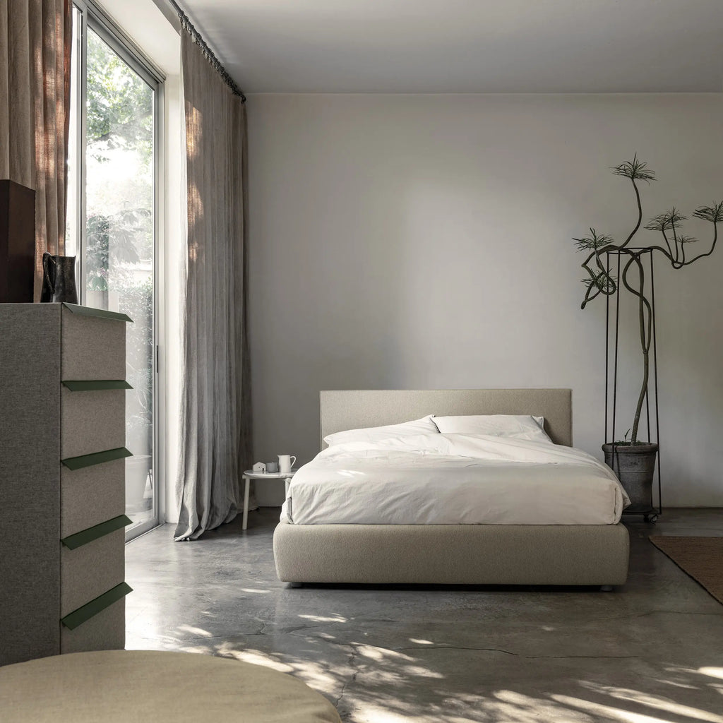 METROPOLITAN - Storage Bed - Minimalist Design - Bolzan | Milola