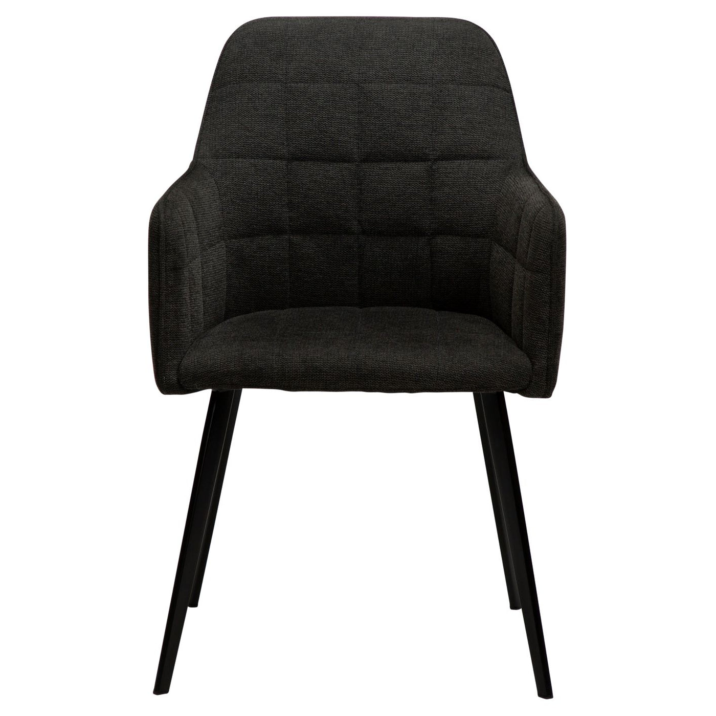 Embrace Armchair - Fabric, Black Metal Legs