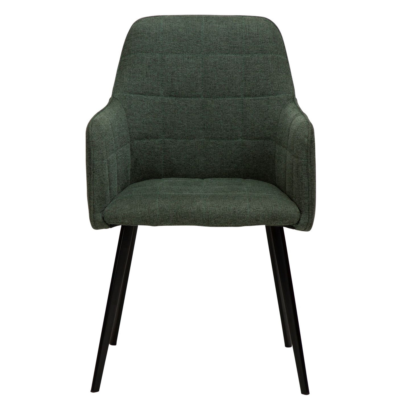 Embrace Armchair - Fabric, Black Metal Legs
