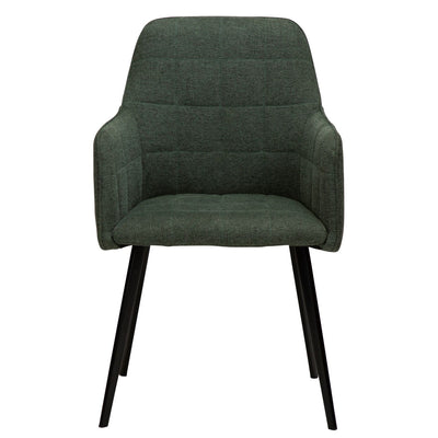 Embrace Armchair - Fabric, Black Metal Legs