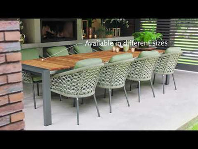 RIALTO - Extendable Outdoor Dining Table - in Teak - Suns | Milola