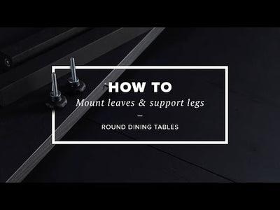 Round Dining Table Mount Leaves & Support Legs - Kristensen Kristensen | Milola