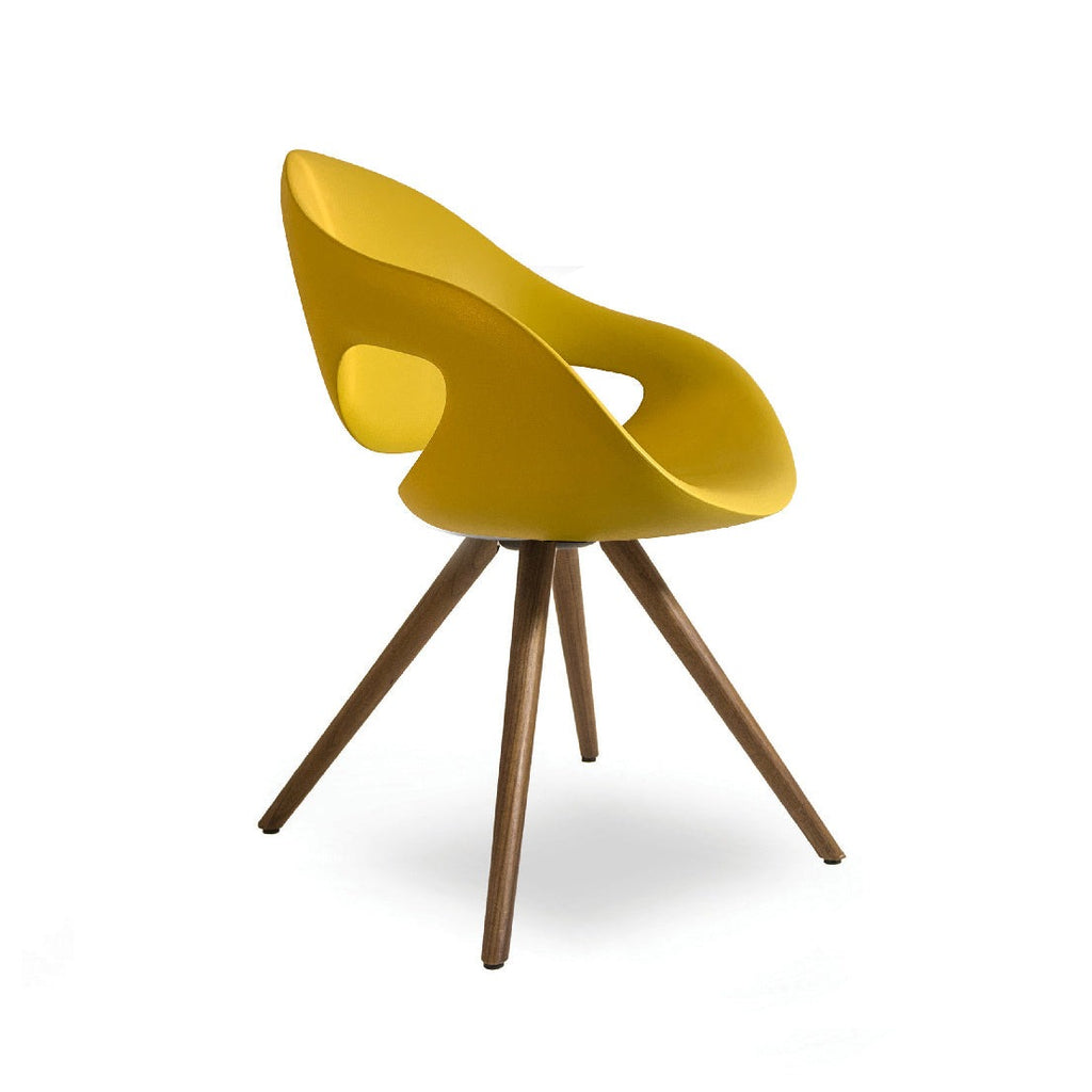 MOON Soft Touch Dining Chair with Wood Legs (908.L1)