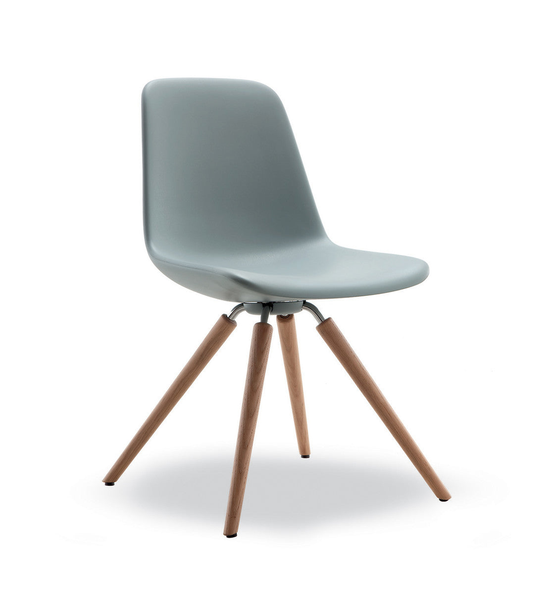 Step Soft Touch Dining Chair with Wood Legs