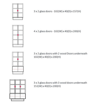 ZET-Glass Cabinets-Living Furniture-Kristensen Kristensen | Milola